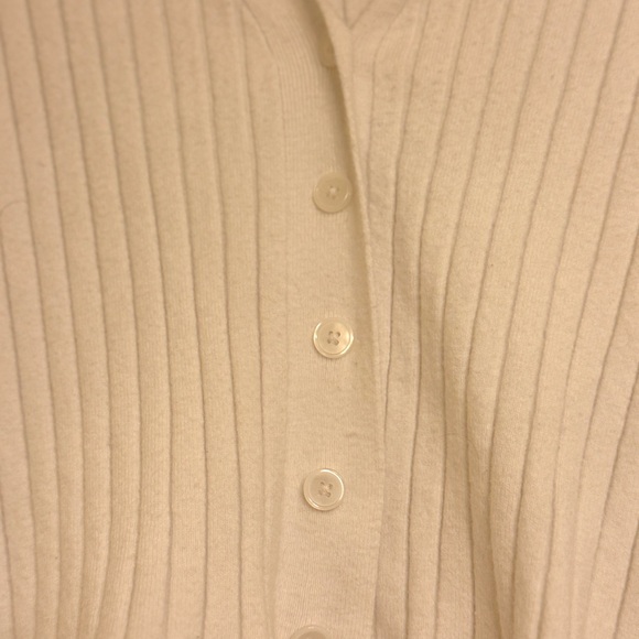 Universal Thread Cream Ribbed Cardigan - Picture 3 of 4